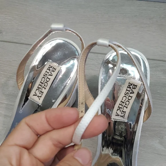 Badgley Mischka Womens Heels Sandals shoes sz 9.5 - Picture 5 of 12